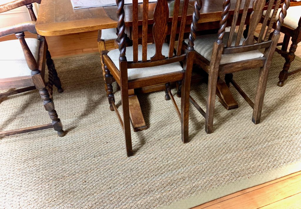 DIY reupholster dining chair set