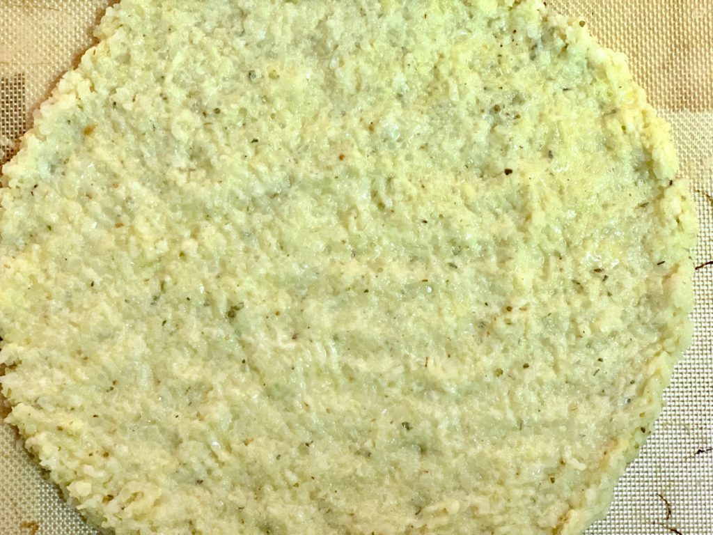 bake cauliflower pizza crust