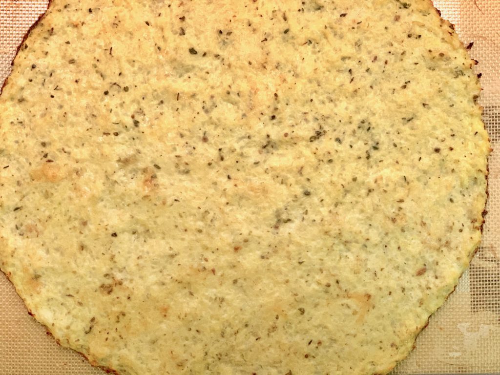 baked cauliflower pizza crust