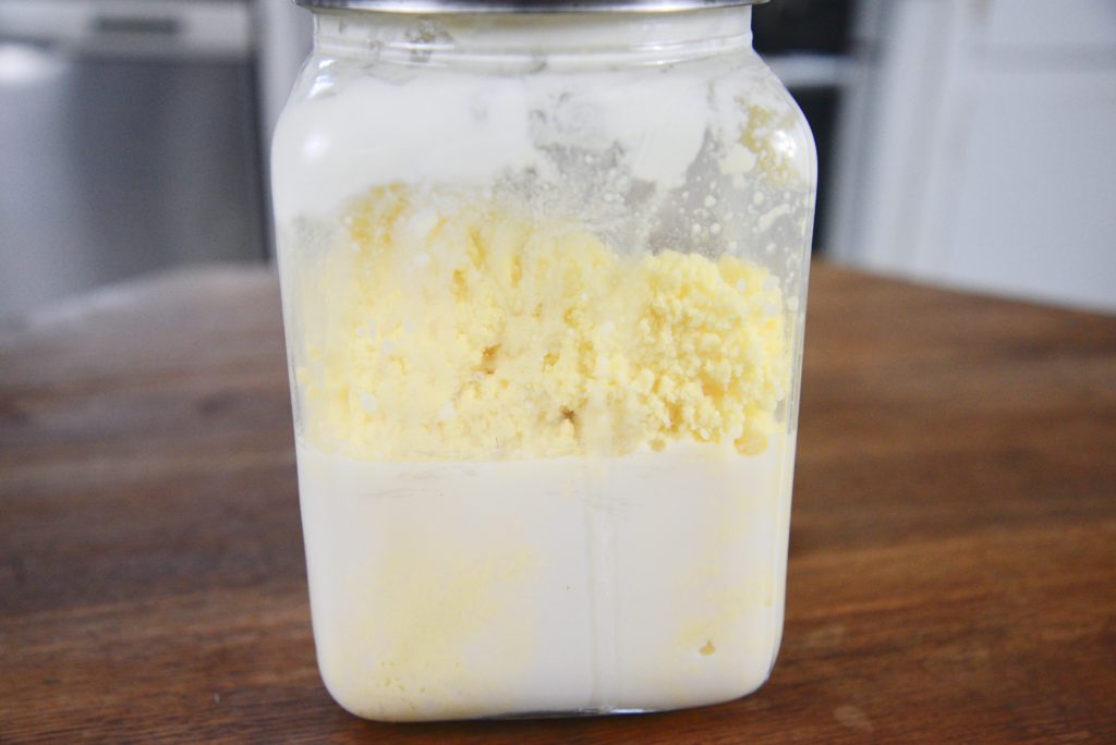 butterfat separate from buttermilk