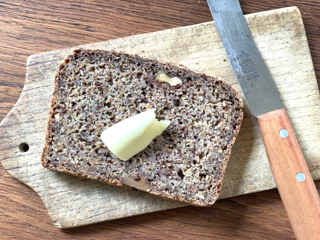 homemade bread with homemade butter