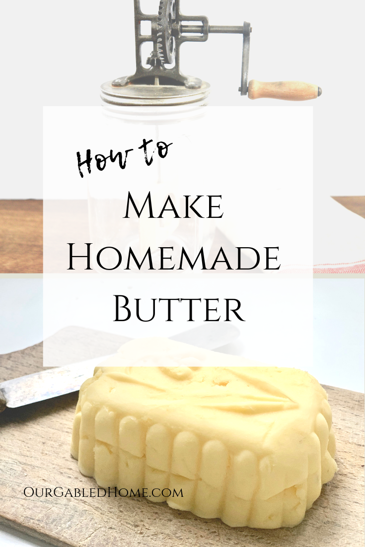make homemade butter pin