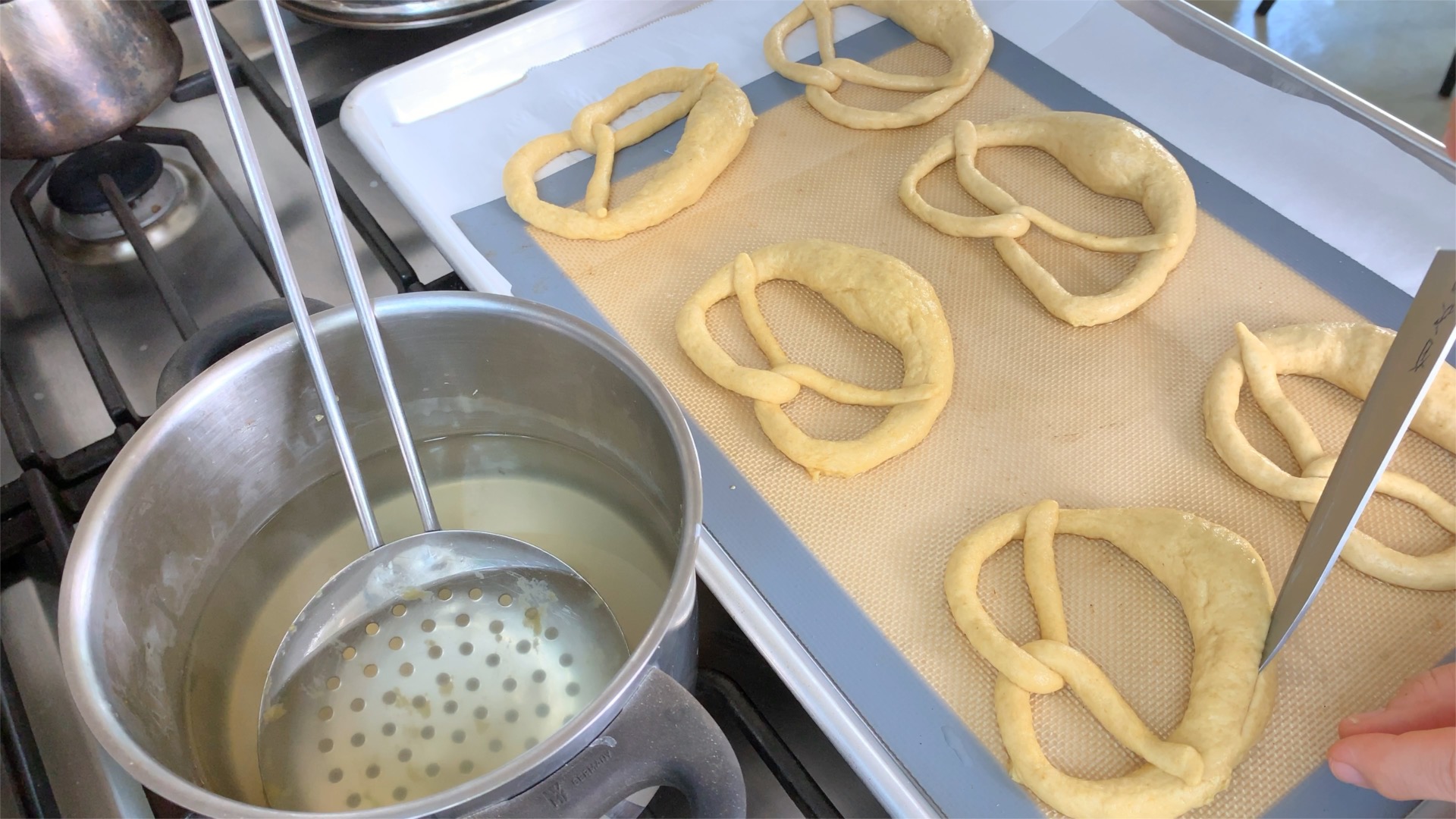 baking pretzels