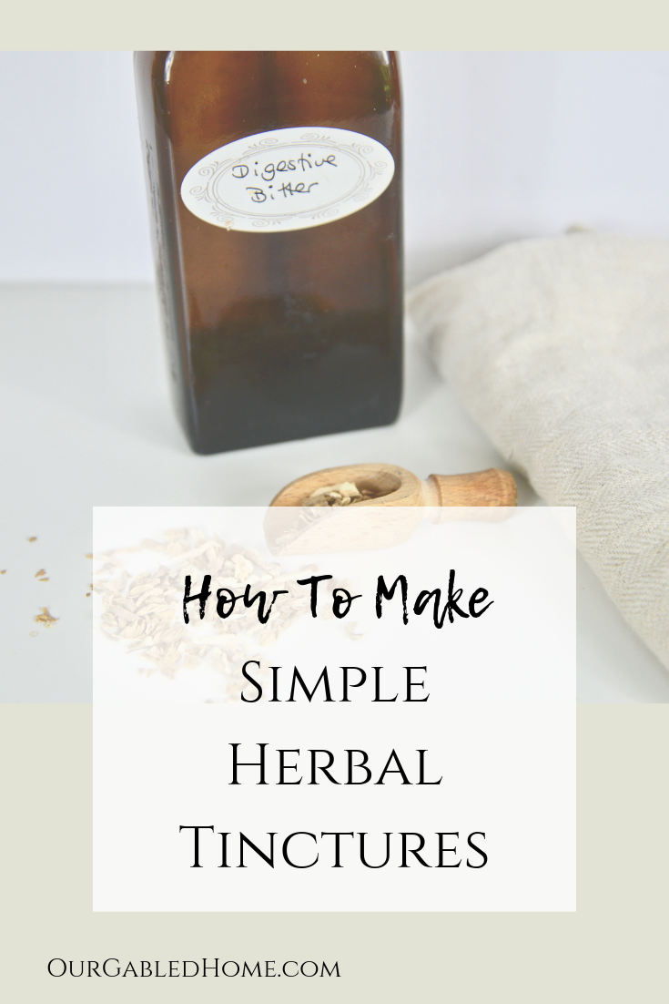 make your own herbal tinctures pin