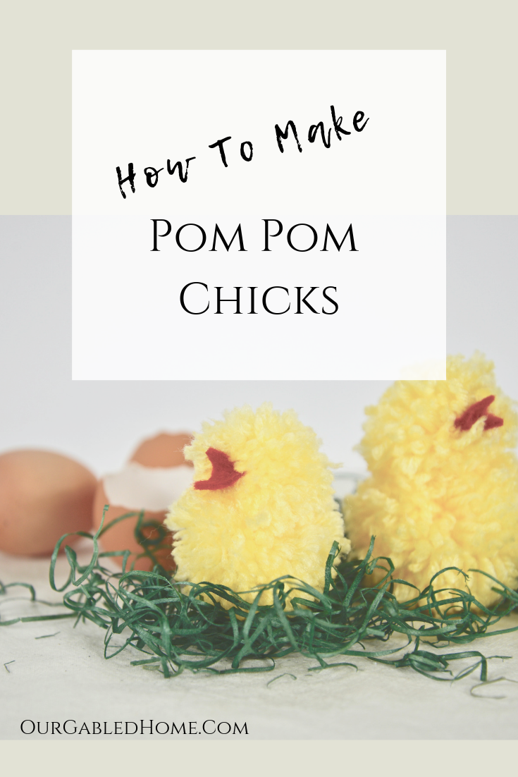 How to Make Pom Pom Chicks for Easter