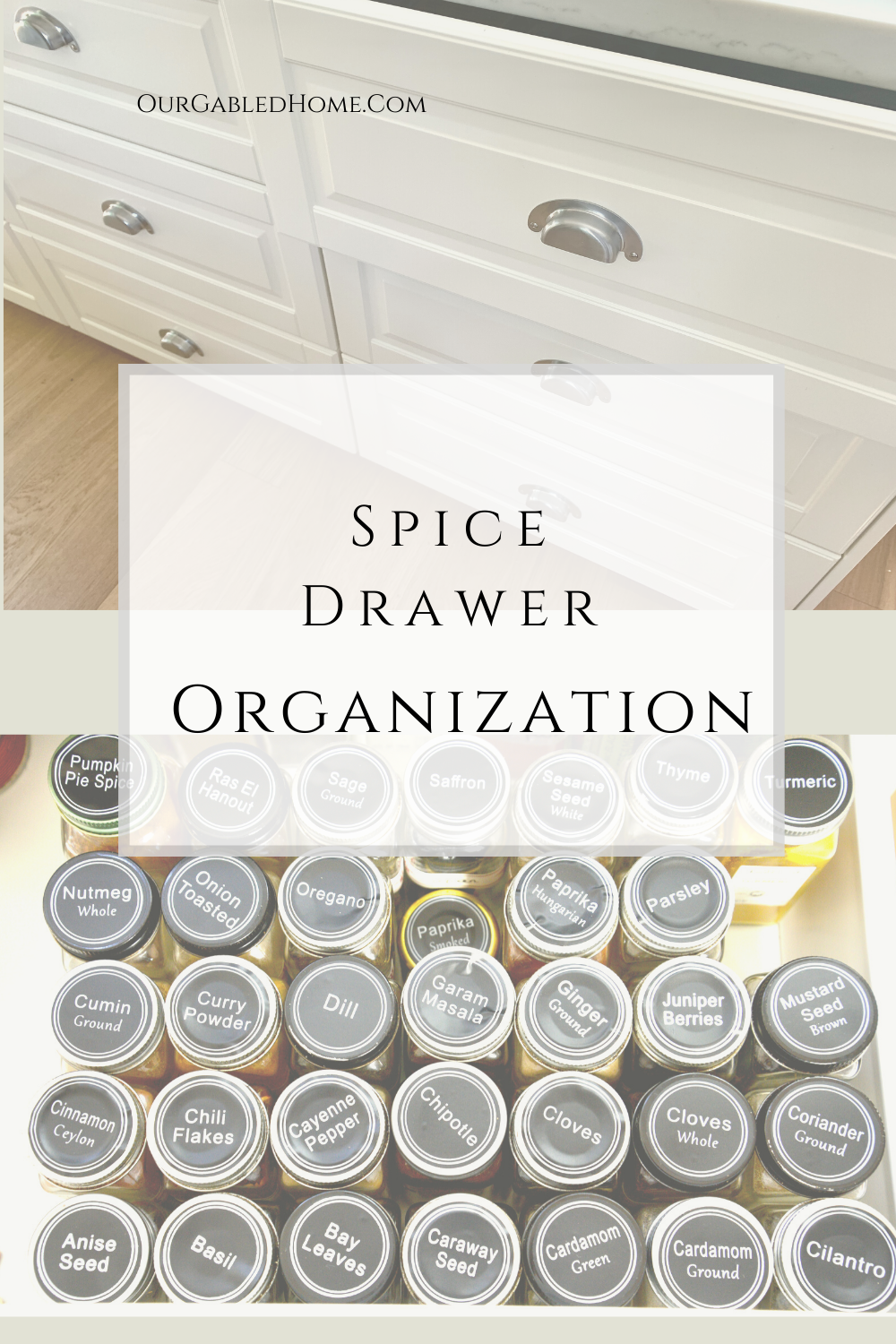 spice drawer organization