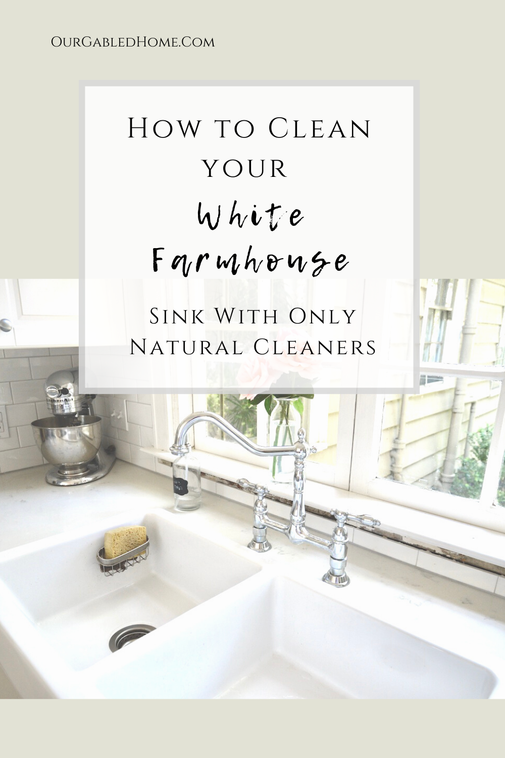 How to clean your white farmhouse sink with only natural cleaners