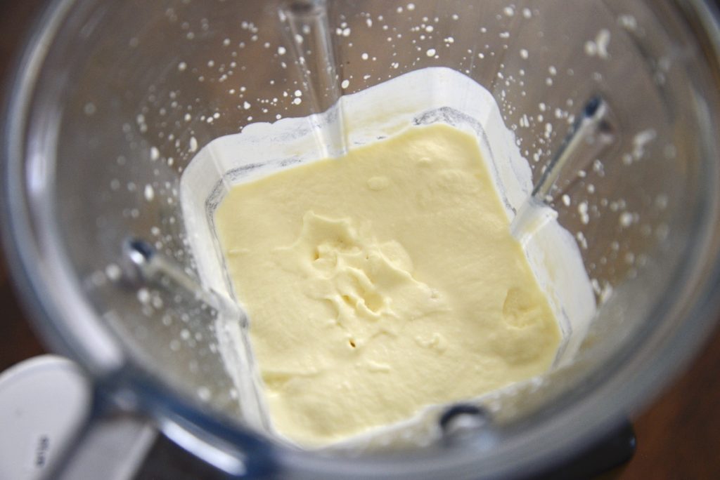whipped cream in blender