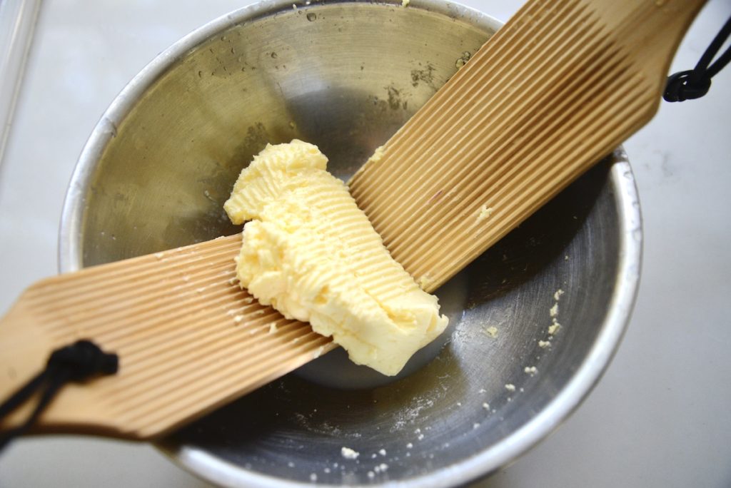 pressing butter