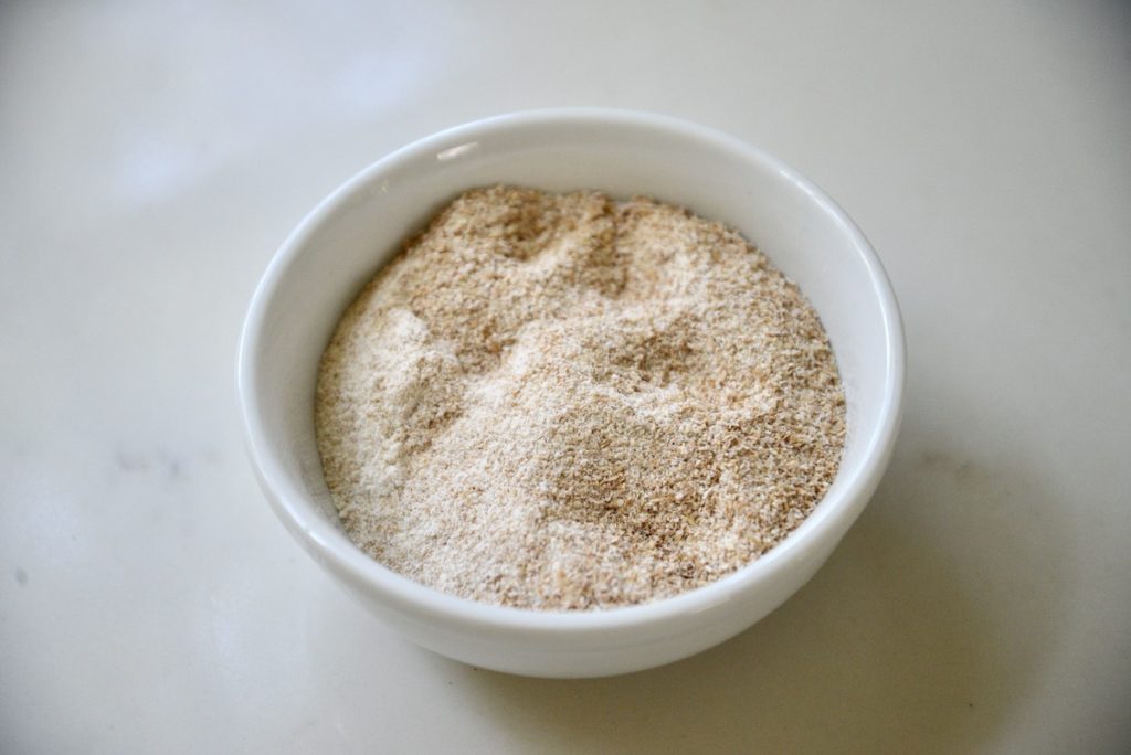 flour ground with KitchenAid grain mill