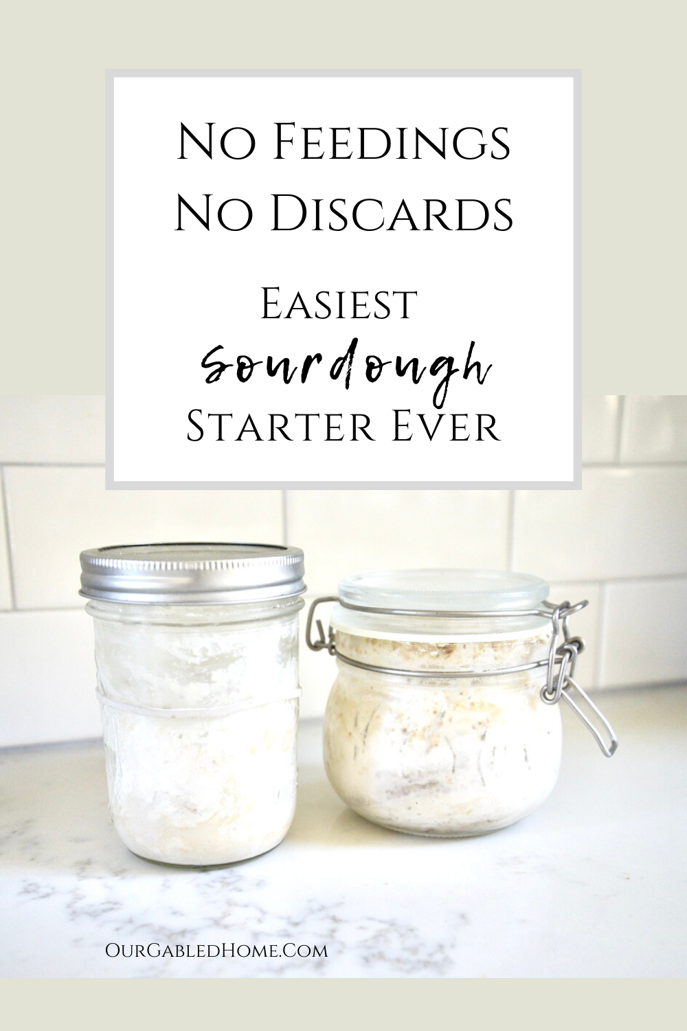 No Feedings, No Discards Sourdough Starter