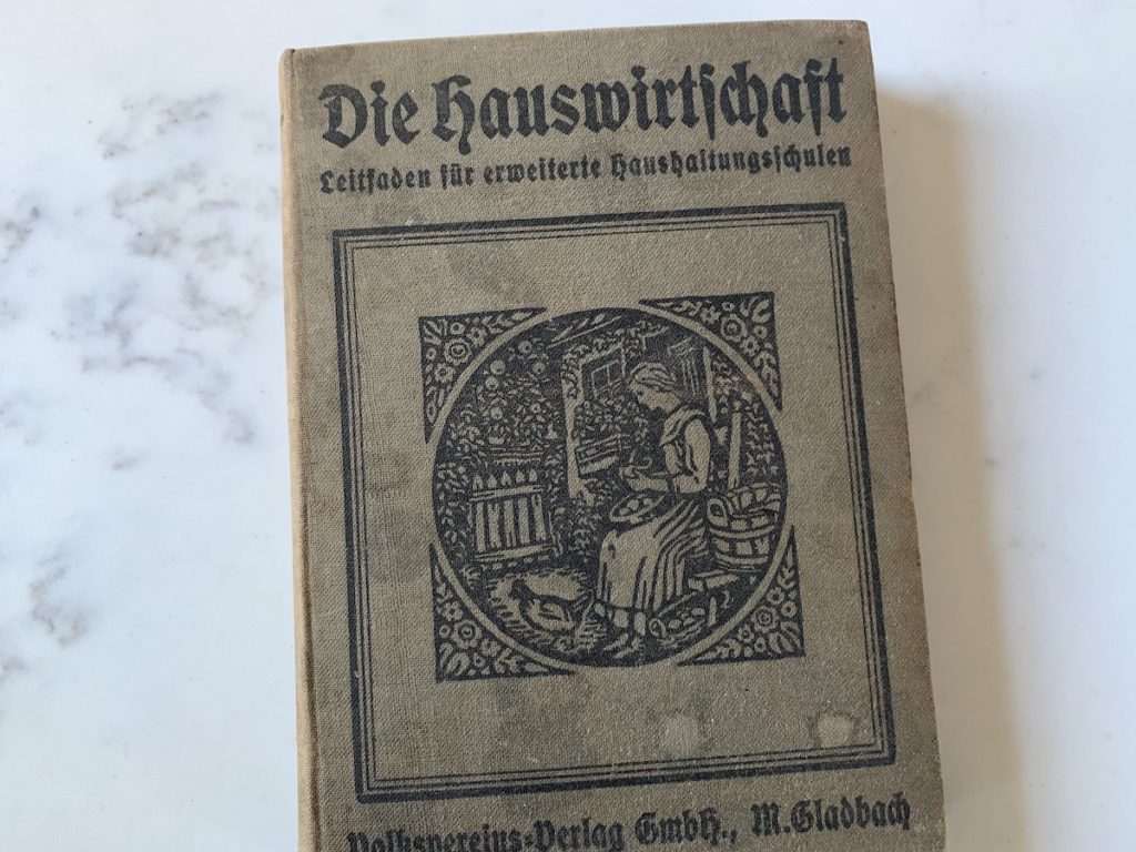 1912 German recipe book