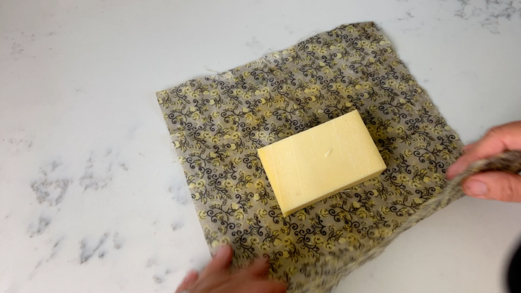 wrapping cheese in beeswax