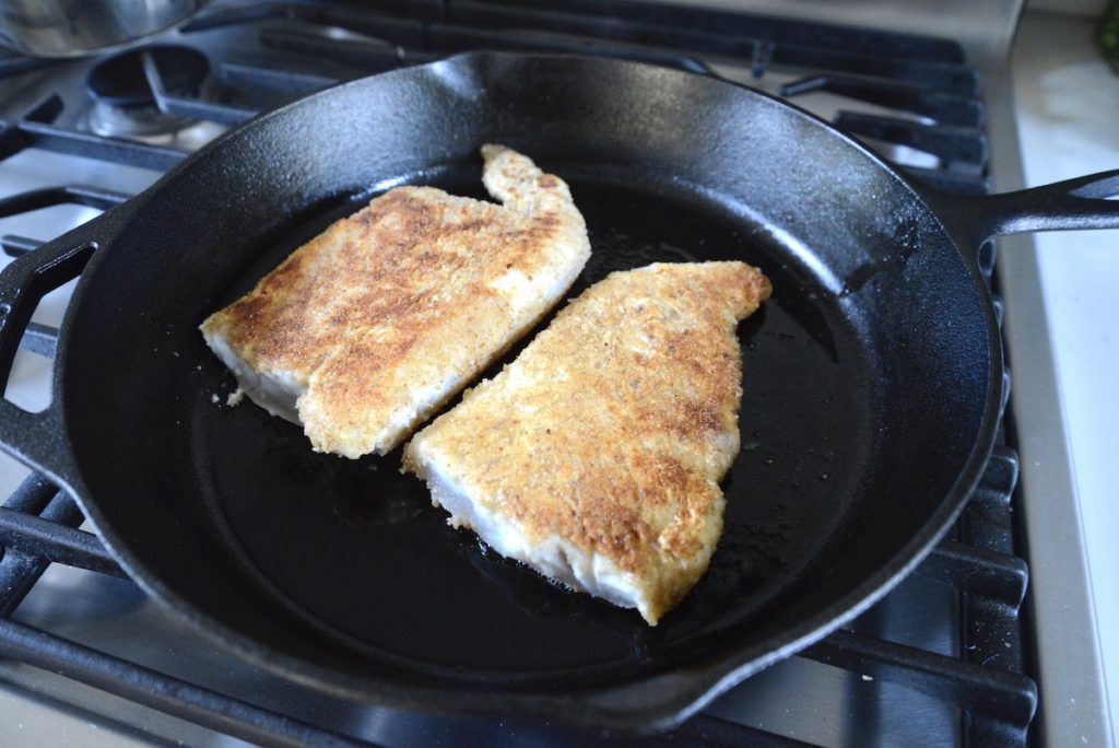 frying in cast iron skillet