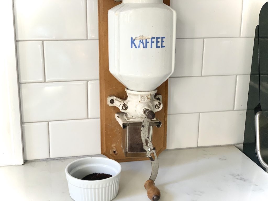 wall mount manual coffee grinder