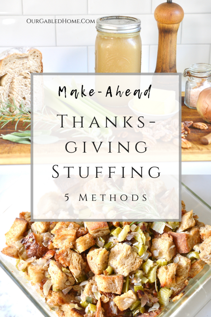 How to make Thanksgiving stuffing ahead - 5 different ways