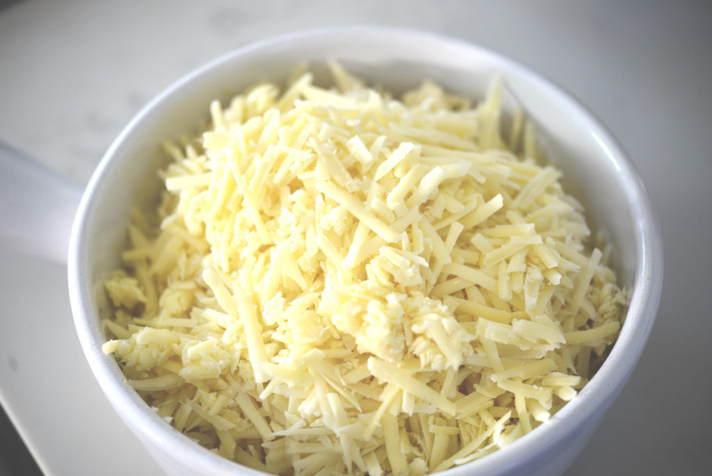grated cheese for fondue