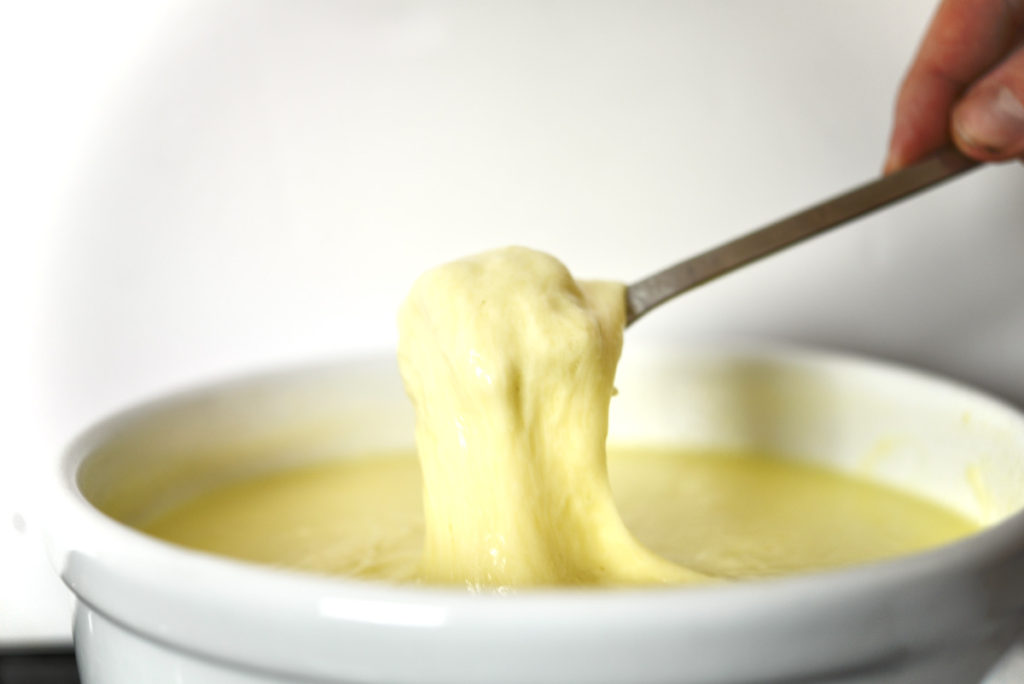 Swiss cheese fondue