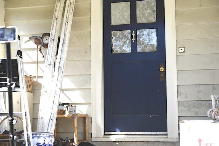 unorganized front porch