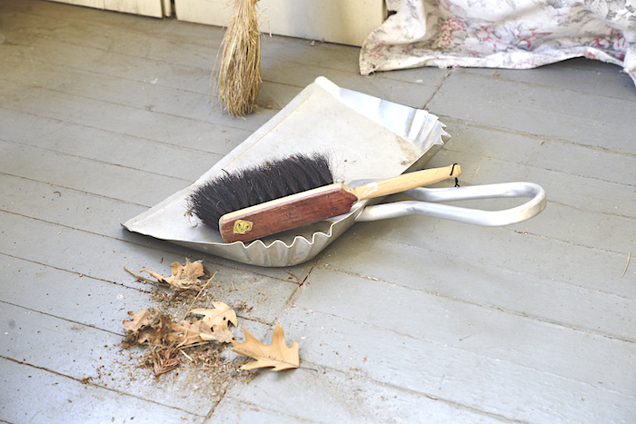 cleaning front porch